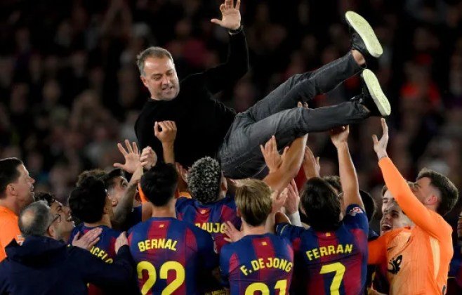 Barcelona vence Real Madrid e conquista título espanhol em grande estilo Barcelona vence Real Madrid e conquista título espanhol em grande estilo