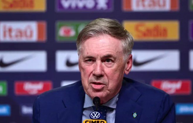 Ancelotti envia lista com jogadores para seleção brasileira