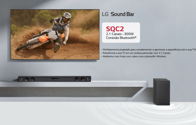 Soundbar LG com Subwoofer em Oferta por R$ 939 na Amazon