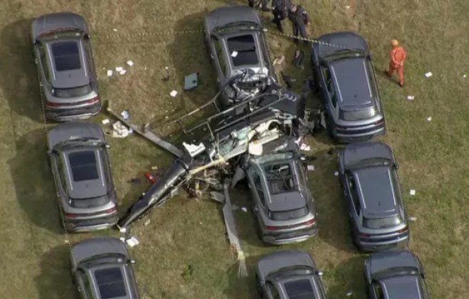 Acidente entre helicópteros no RJ deixa seis mortos