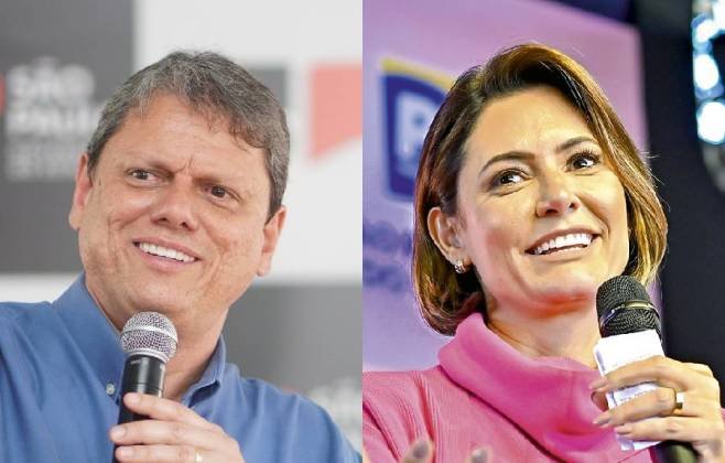 Relação tensa: Michelle e Tarcísio se afastam de Flávio Bolsonaro