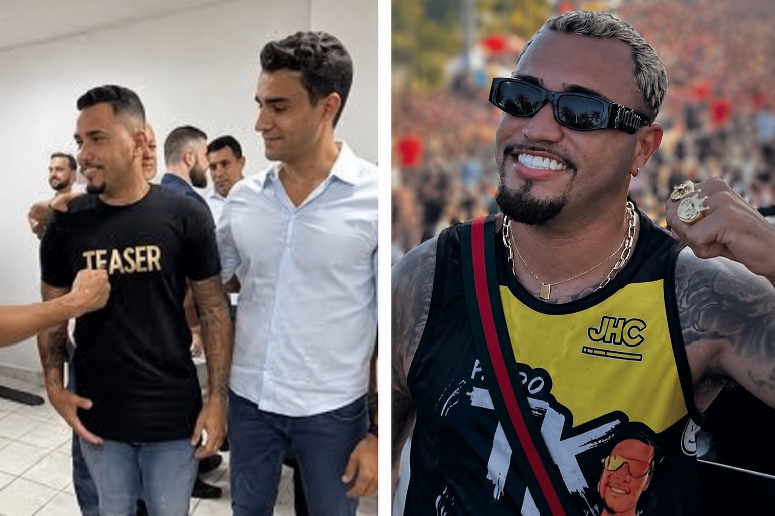 Patrocinou: Abadás do bloco de PTK tinham a marca JHC e o logotipo da Prefeitura de Maceió