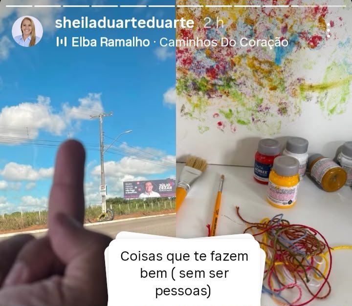 Dedão para o outdoor: Gesto obsceno da vice-prefeita Sheila Duarte contra Júlio Cezar incendeia Palmeira dos Índios