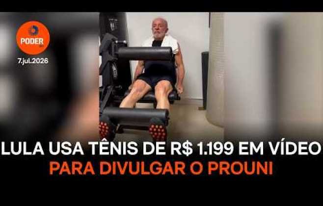 Lula exibe tênis de R$ 1.199 em vídeo sobre o Proui Lula exibe tênis de R$ 1.199 em vídeo sobre o Proui
