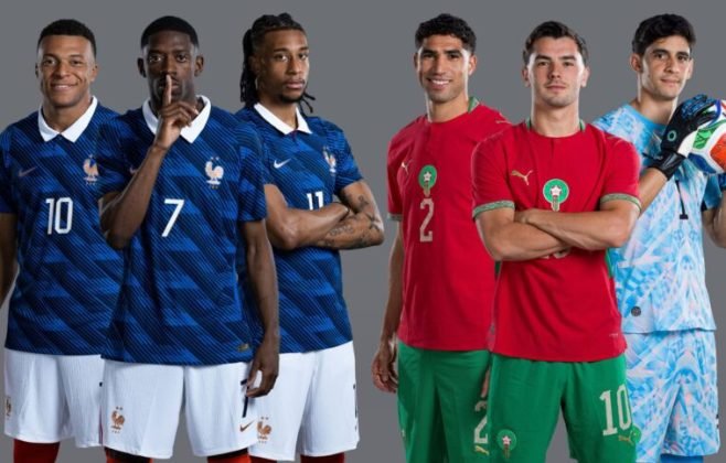 França avança à semifinal da Copa do Mundo após vitória sobre Marrocos