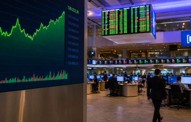 Ibovespa avança quase 3% e se aproxima dos 178 mil pontos