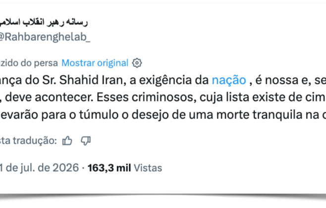 Líder do Irã promete vingança pela morte do pai