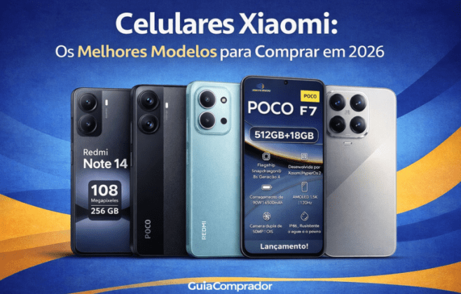 Top 7 celulares Xiaomi 512 GB em 2026 disponíveis em Alagoas