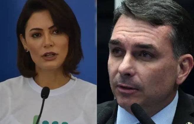Pesquisa mede disputa familiar entre Flávio e Michelle Bolsonaro