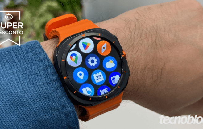 Galaxy Watch Ultra tem desconto de 65% e custa R$ 1.736 em Maceió
