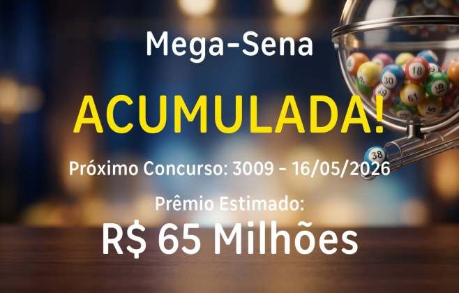 Mega-Sena sorteia R$ 165 milhões neste domingo em Maceió