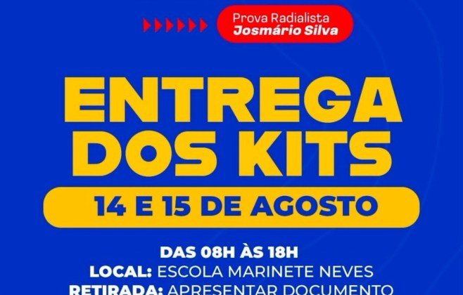 Retirada de kits da 1ª Meia Maratona de Palmeira começa nesta sexta Retirada de kits da 1ª Meia Maratona de Palmeira começa nesta sexta