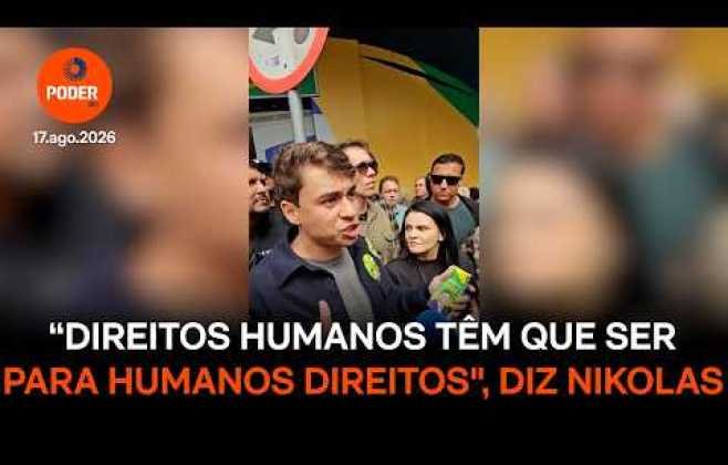Nikolas Ferreira critica direitos humanos em ato em Juiz de Fora Nikolas Ferreira critica direitos humanos em ato em Juiz de Fora
