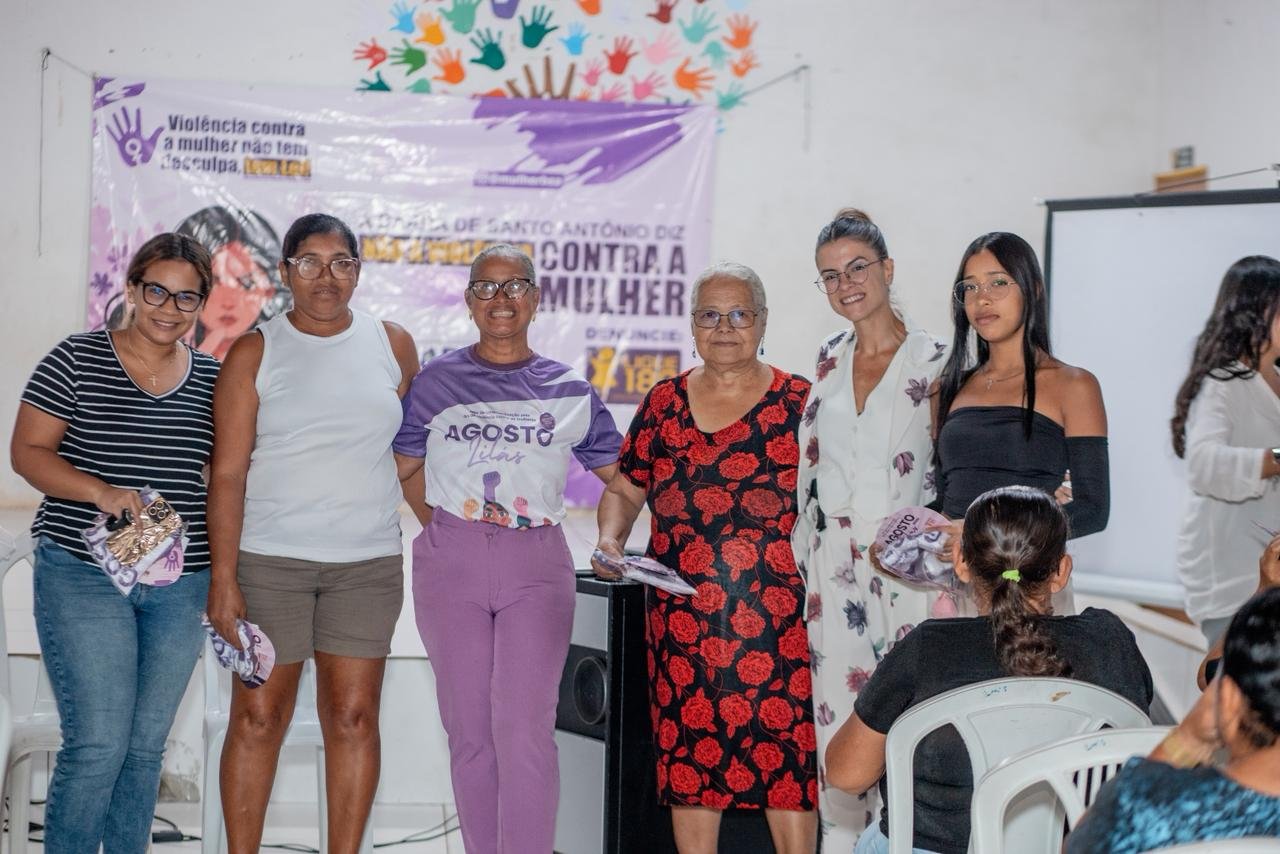AGOSTO LILÁS – Escola vira espaço de conscientização contra a violência às mulheres em Barra de Santo Antônio