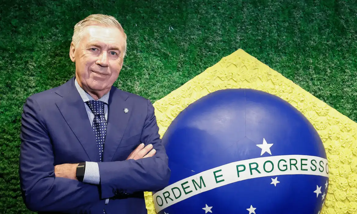 CBF renova contrato de Carlo Ancelotti até 2030