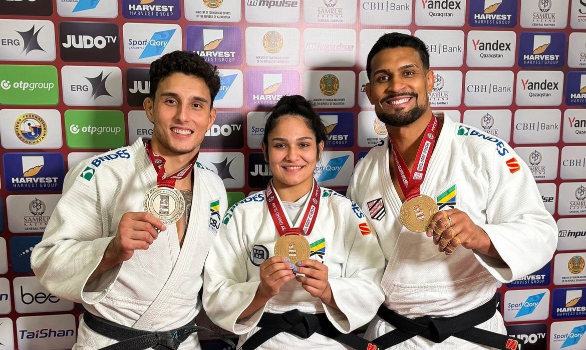 Judô brasileiro brilha com sete medalhas no Grand Slam de Astana