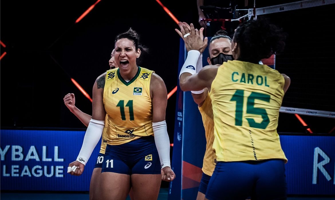 Brasil enfrenta Itália na Liga das Nações de Vôlei