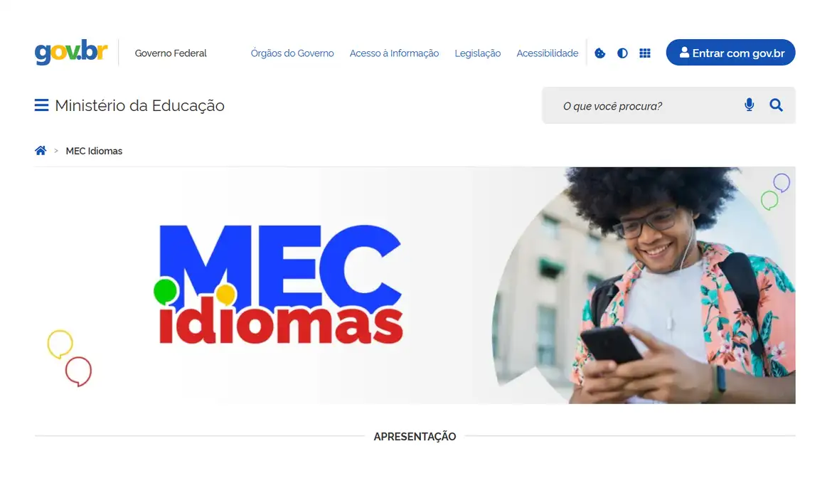 MEC Idiomas oferece cursos gratuitos de inglês e espanhol
